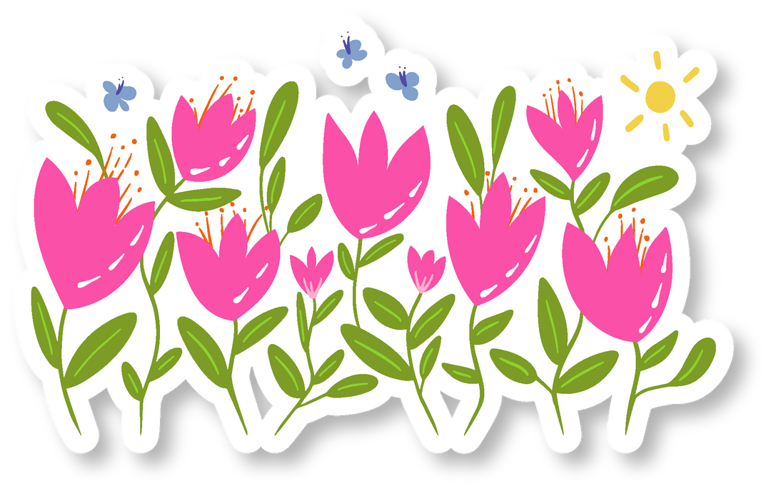 "Grow & Bloom" Assorted Hand-Drawn Adorable Individual Stickers (S, M, L)